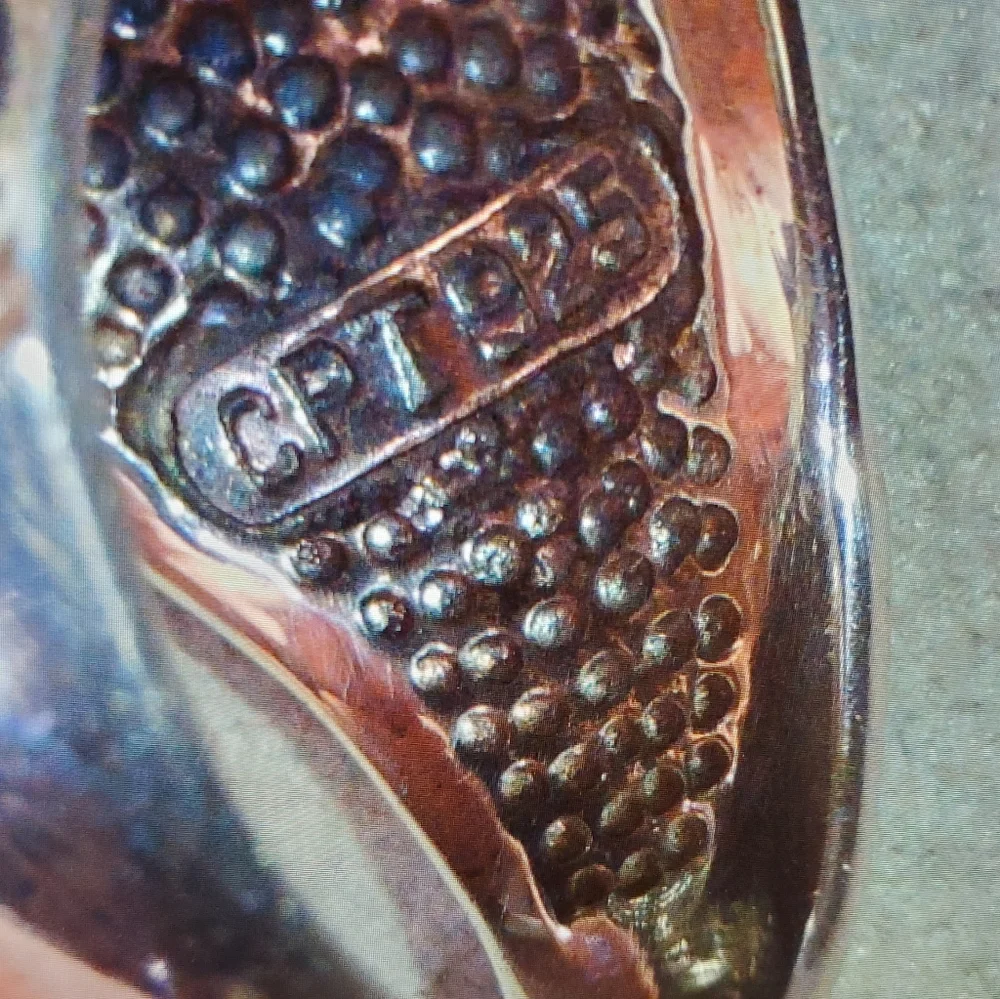 CPT Abalone Inlay Sterling Silver Dome Ring Size7